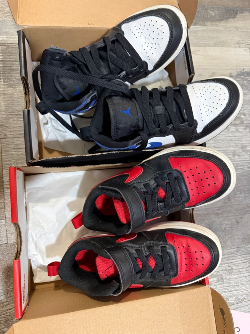 Nike Sneakers - Jordan 1 Mid and Nike Court Borough Low 2
